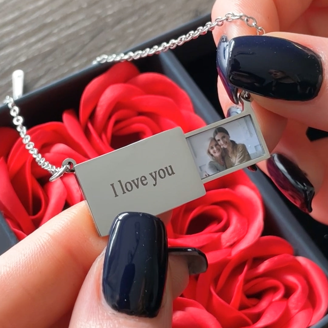 Colar Personalizável com Foto Aço Inoxidável